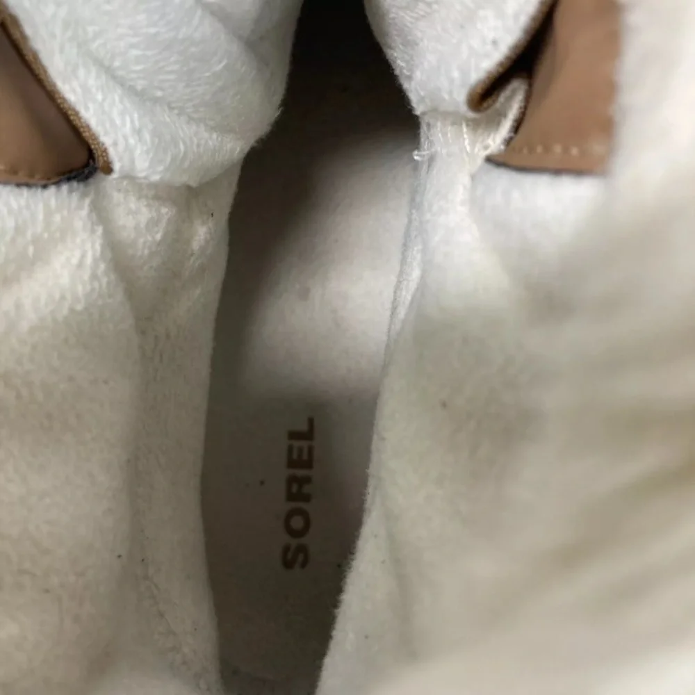 Sorel Explorer Next Joan Boots Womens 10 Waterproof Tan Suede faux fur lining